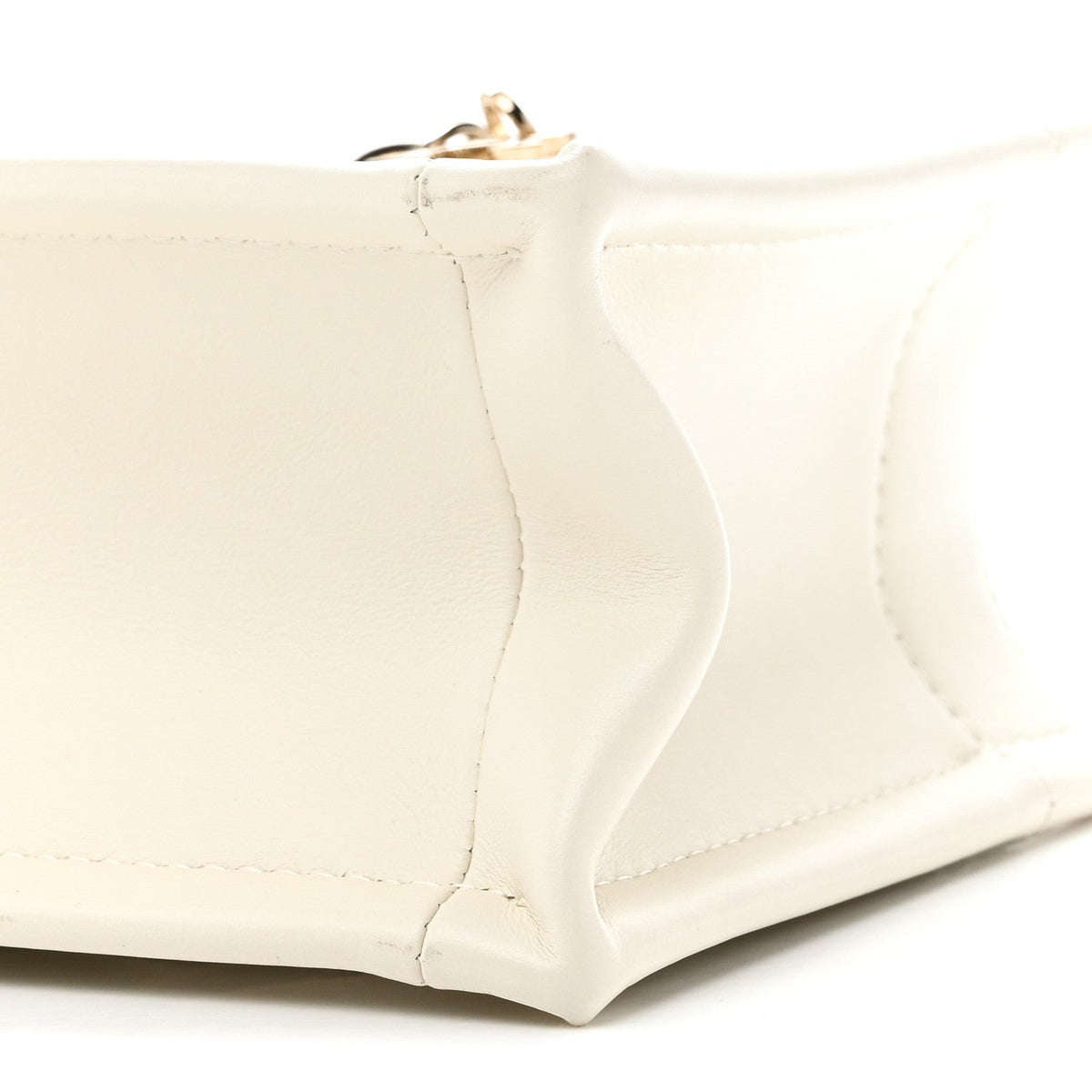 Calfskin Macrocannage Mini Book Tote Latte