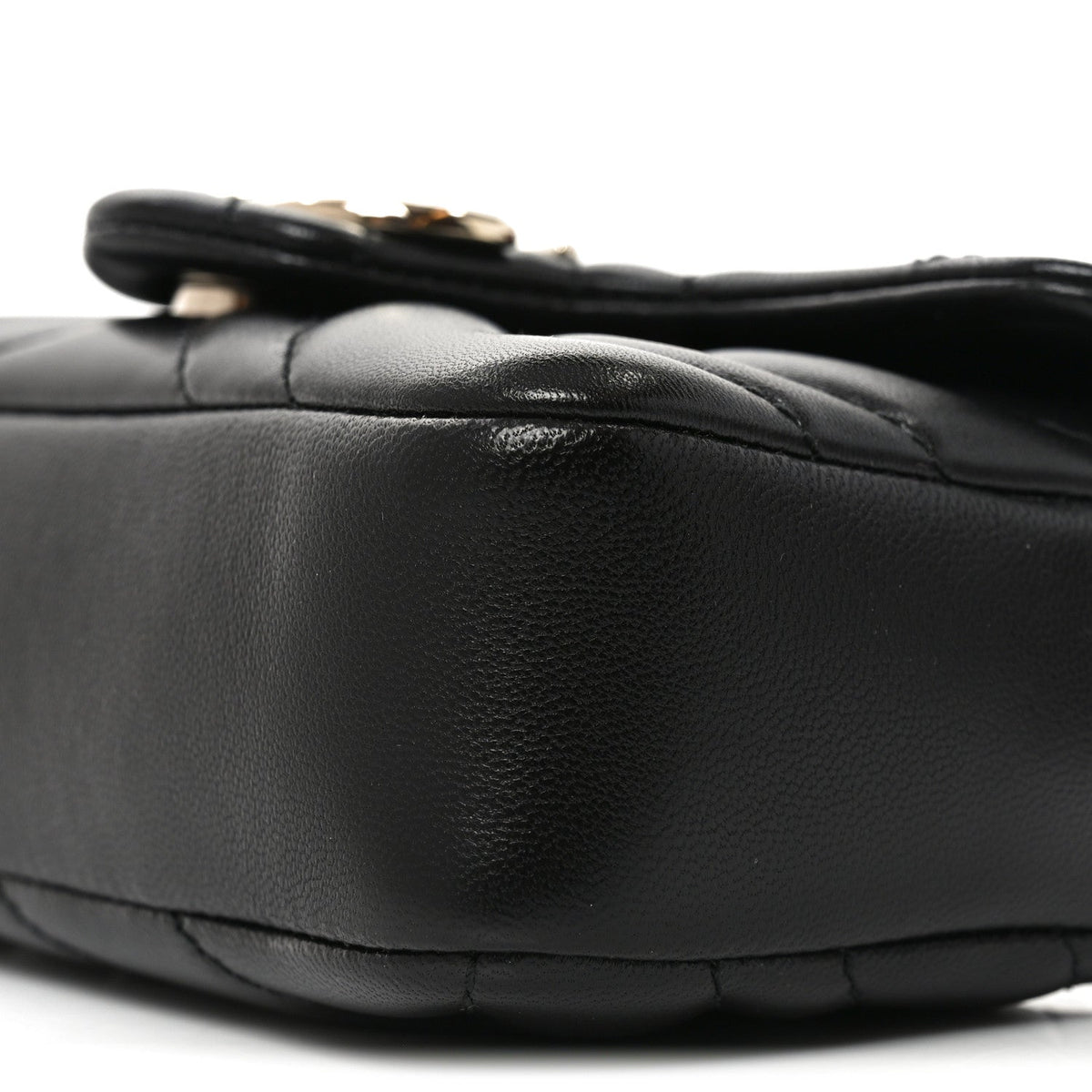 Lambskin Matelasse Mini GG Marmont Shoulder Bag Black