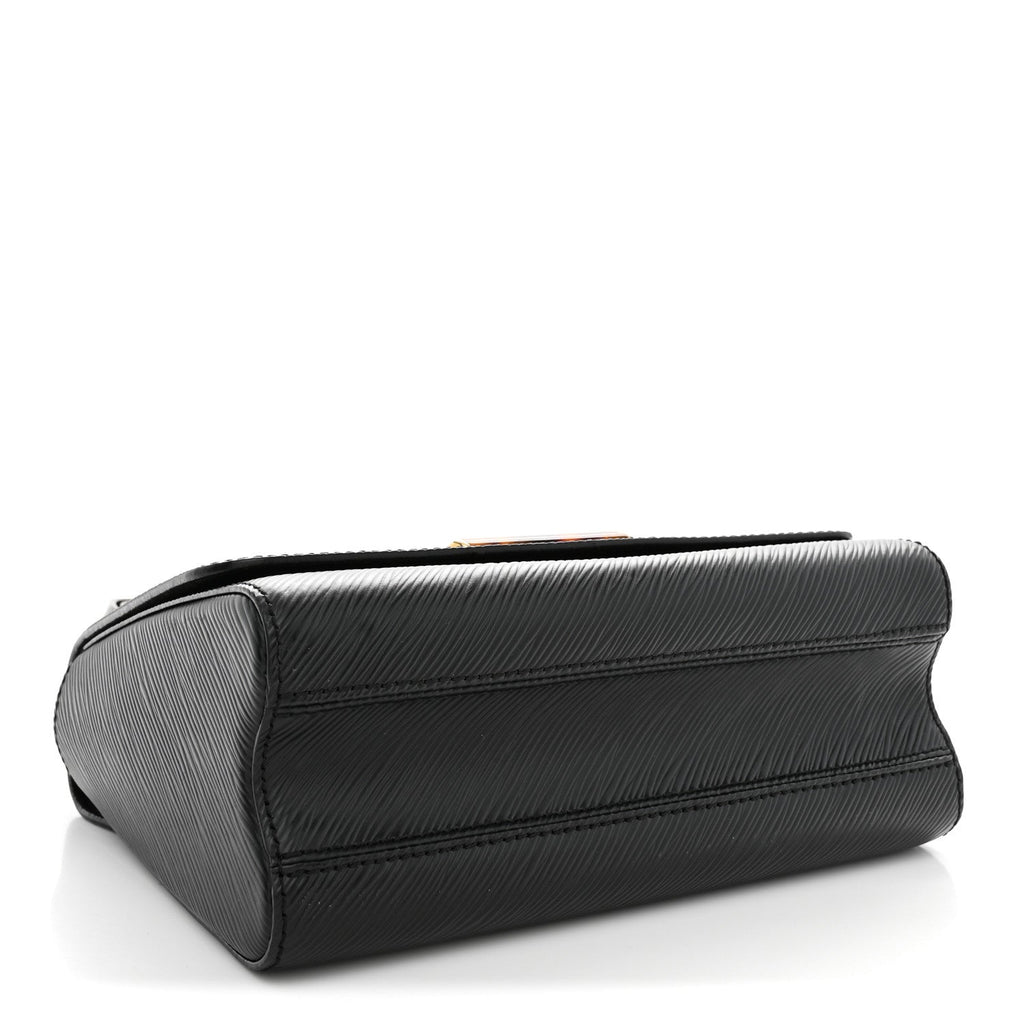 Epi Tortoiseshell Twist Shoulder Bag MM Black