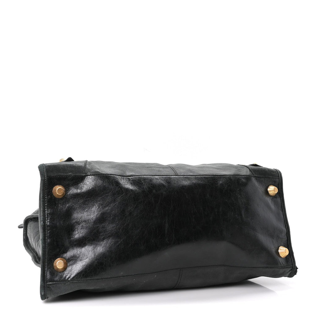 Agneau Giant 21 Gold Hardware Work Black