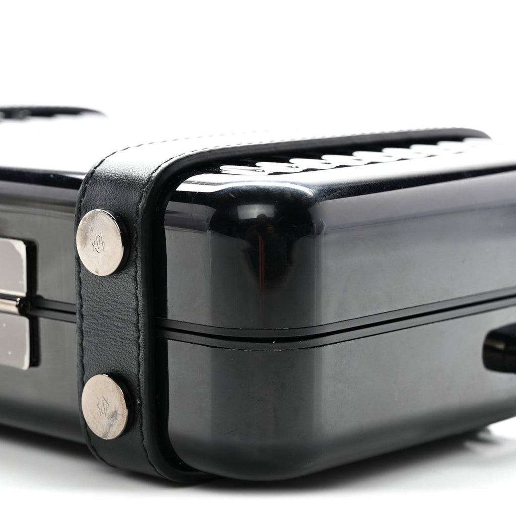X RIMOWA Aluminum Personal Clutch On Strap Black