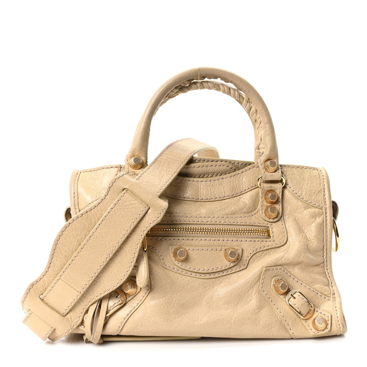 Agneau Giant 12 Gold Hardware Mini City Dune
