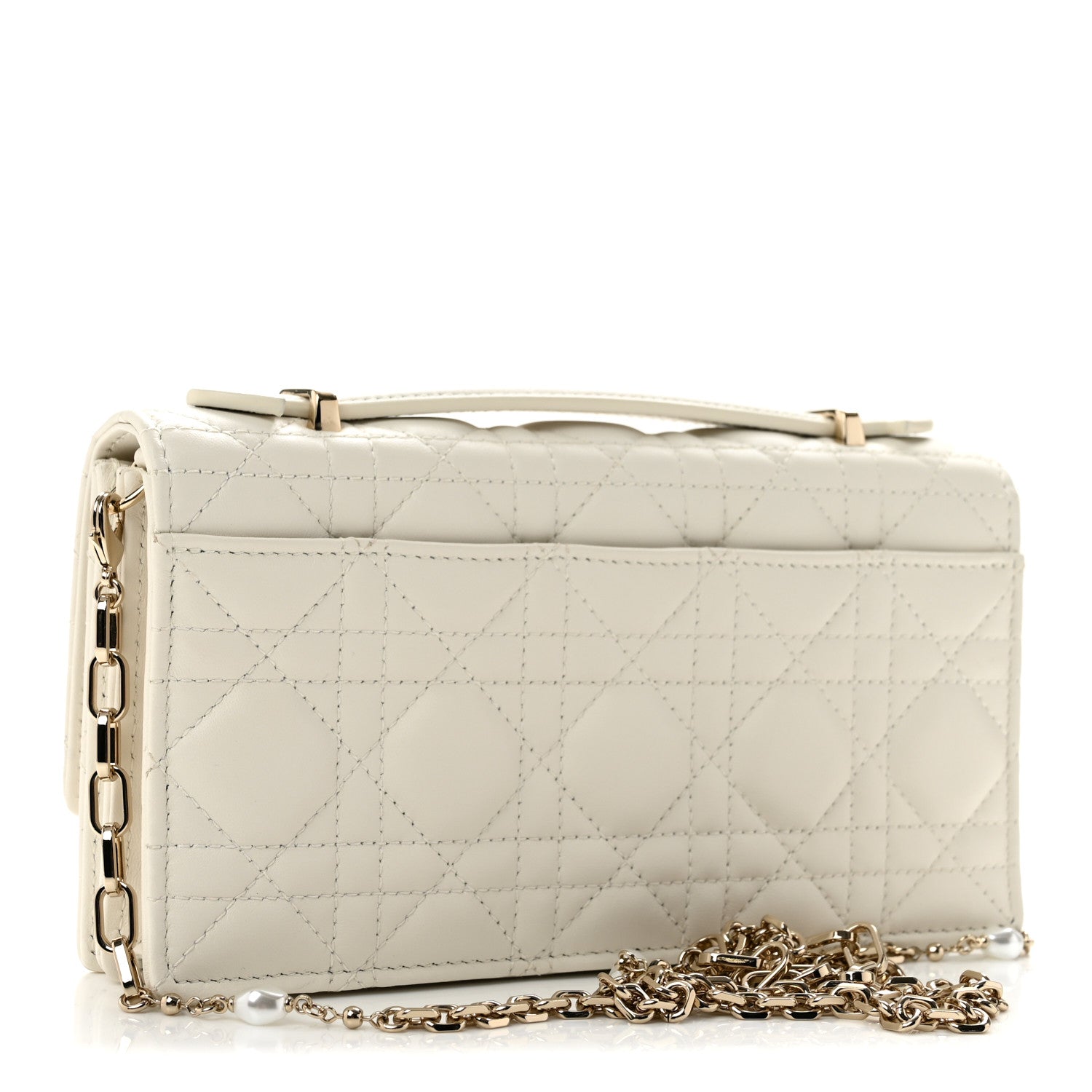 Lambskin Cannage Mini My Dior Bag Latte