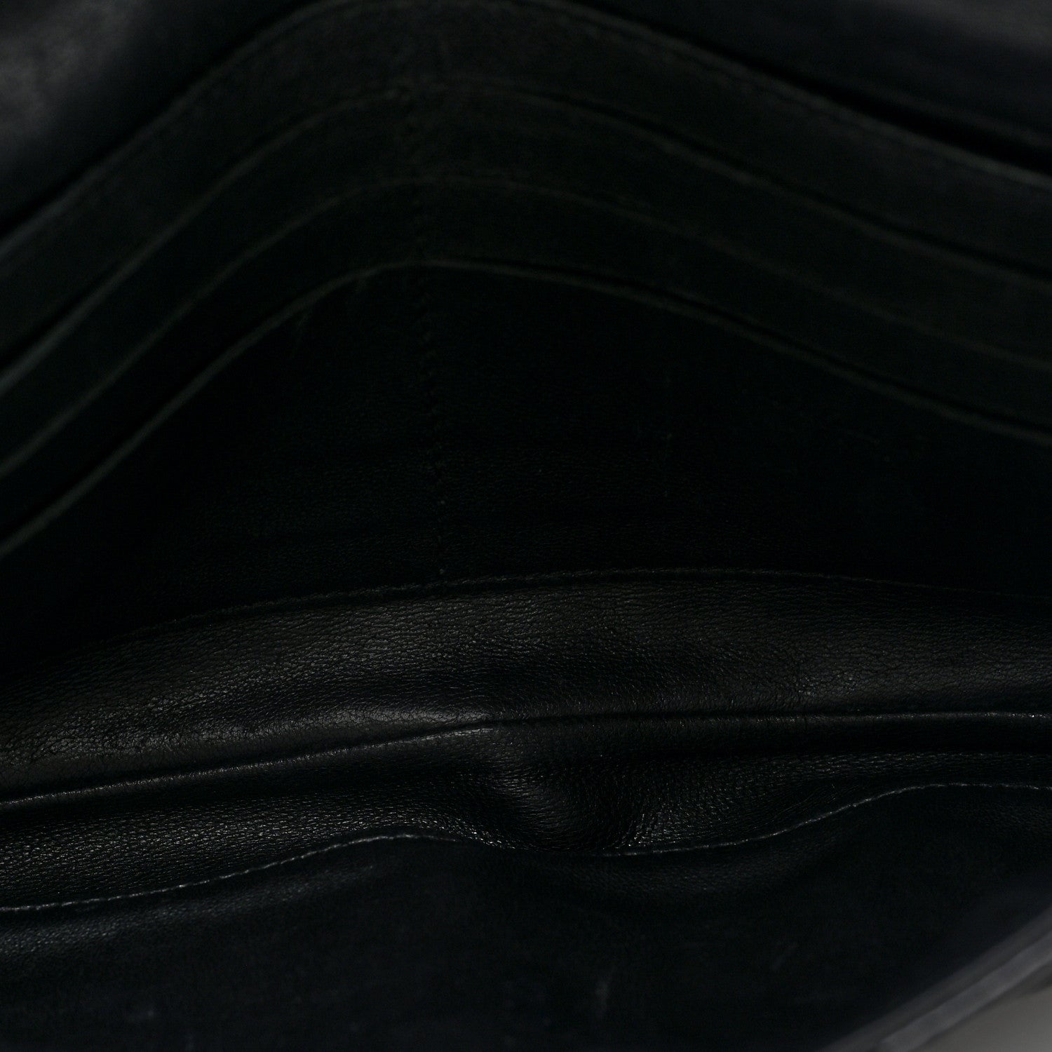 Patent Cannage Wallet on Chain Pouch Black