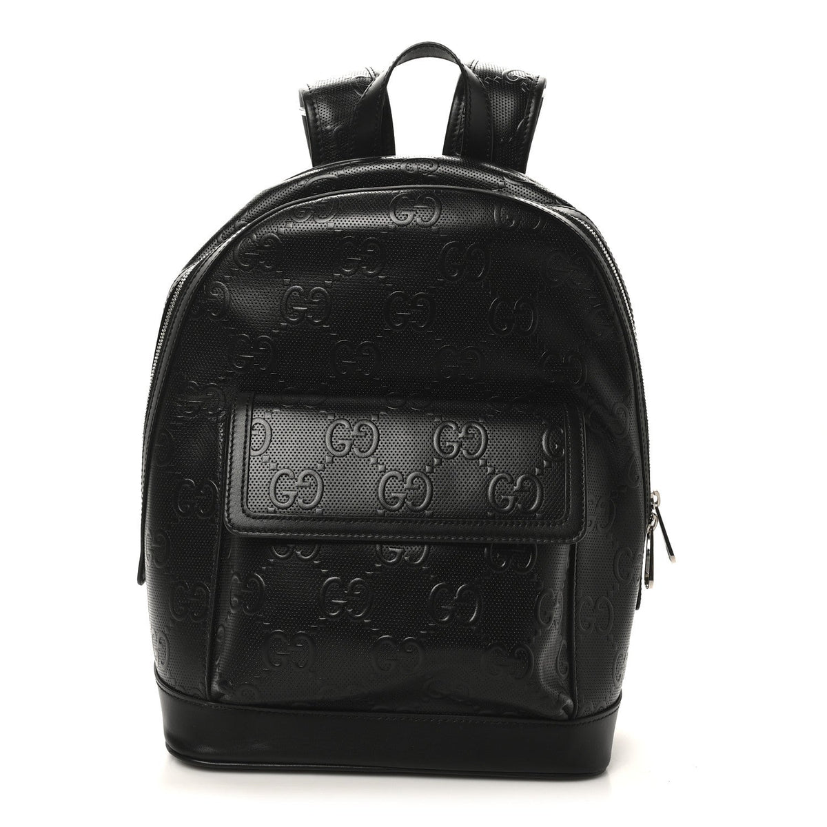 Calfskin GG Tennis Embossed Backpack Black