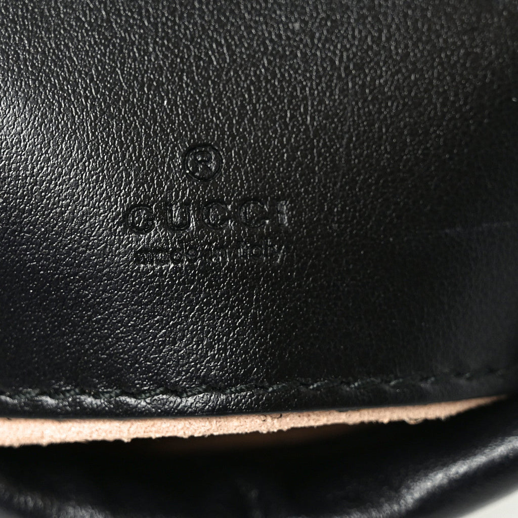 Calfskin Matelasse Mini GG Marmont 2.0 Bucket Bag Black