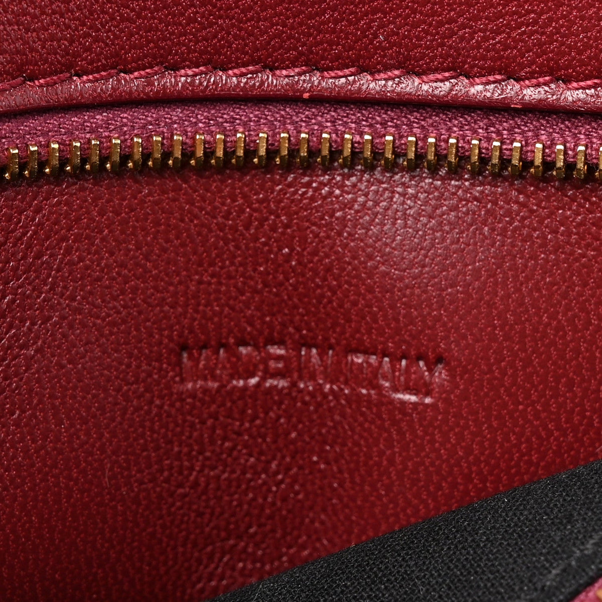 Shiny Calfskin Crocodile Embossed Small Hourglass Top Handle Bag Dark Red