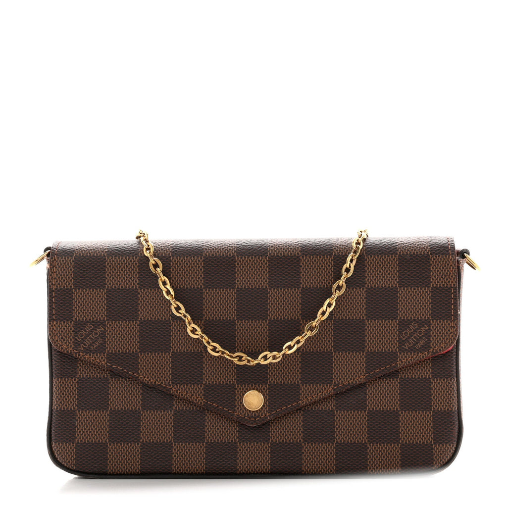 Damier Ebene Pochette Felicie Chain Wallet