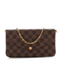 Damier Ebene Pochette Felicie Chain Wallet