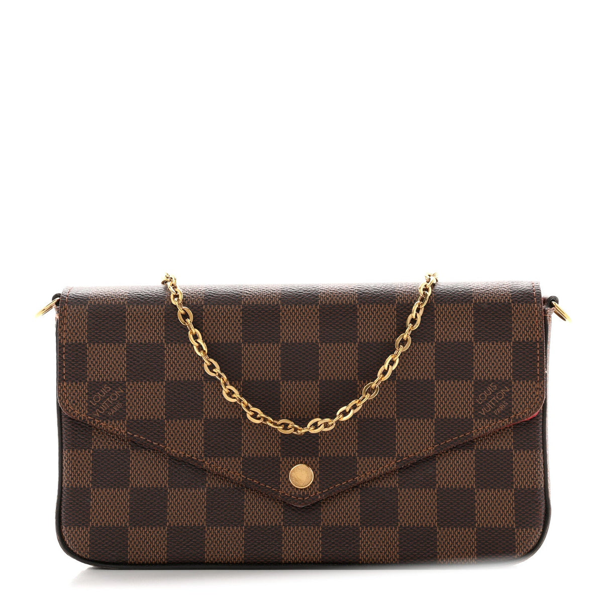 Damier Ebene Pochette Felicie Chain Wallet