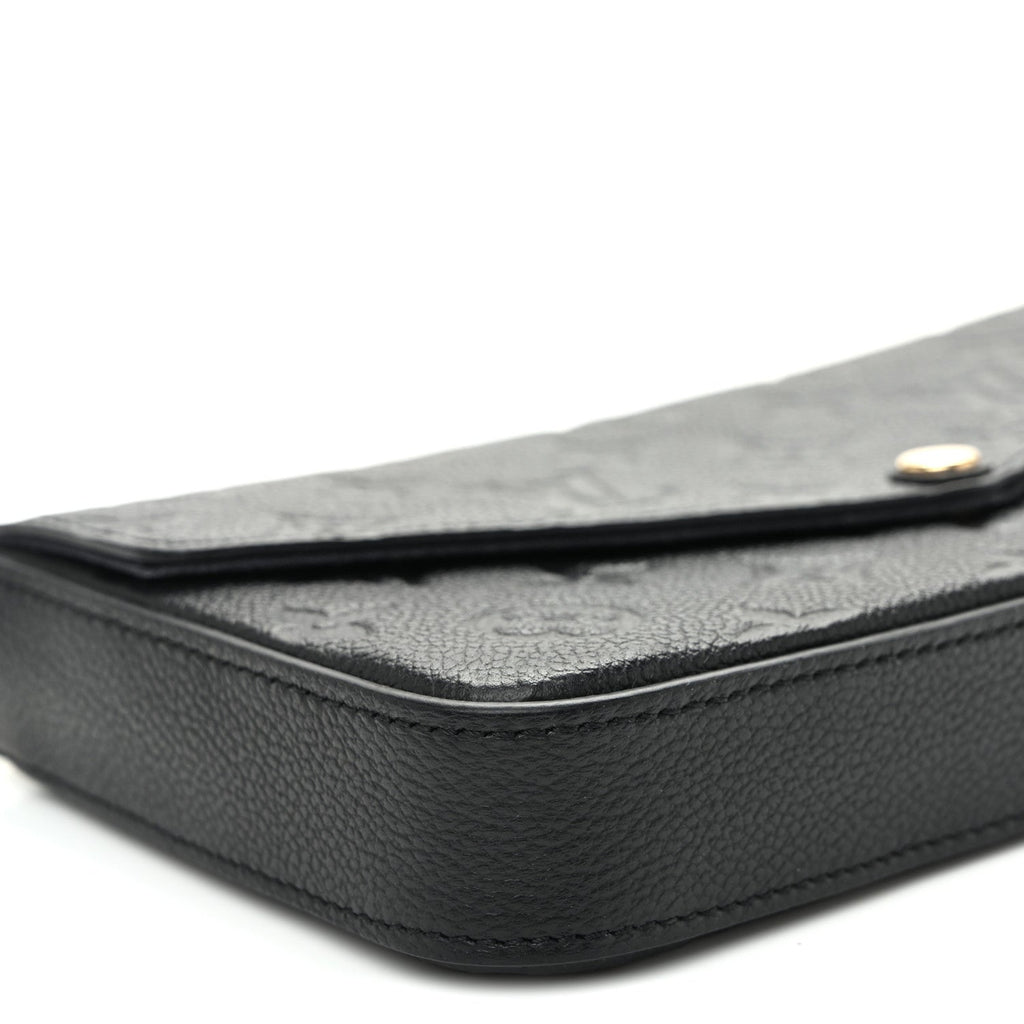 Empreinte Pochette Felicie Chain Wallet Black