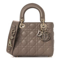 Lambskin Cannage Small My ABCDior Lady Dior Warm Taupe
