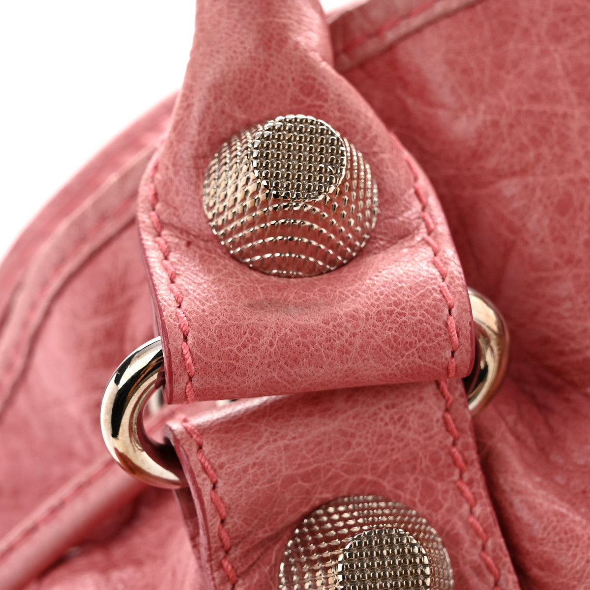 Agneau Giant 21 Silver Hardware Pompon Framboise