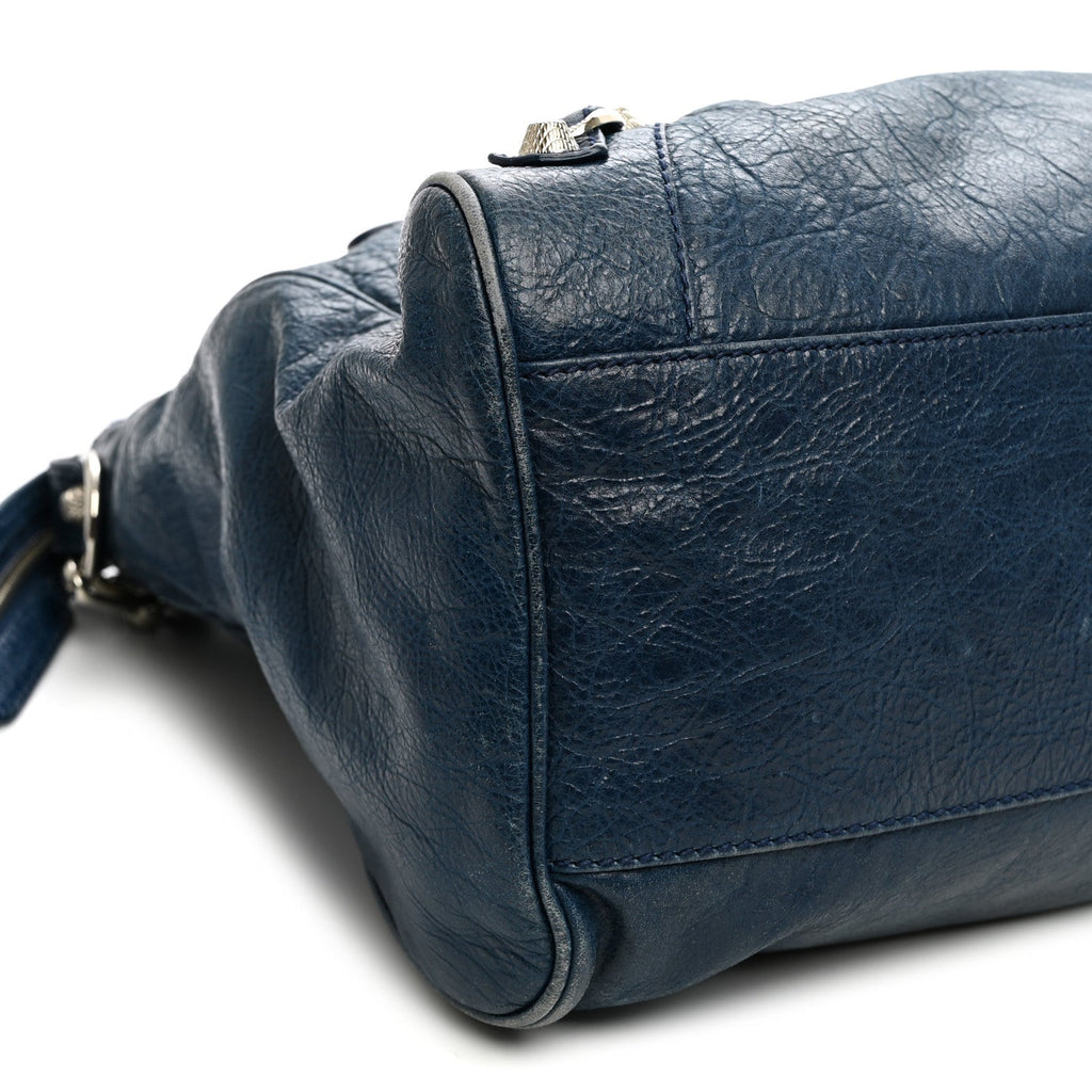 Agneau Giant 12 Silver Hardware Velo Bleu Mineral