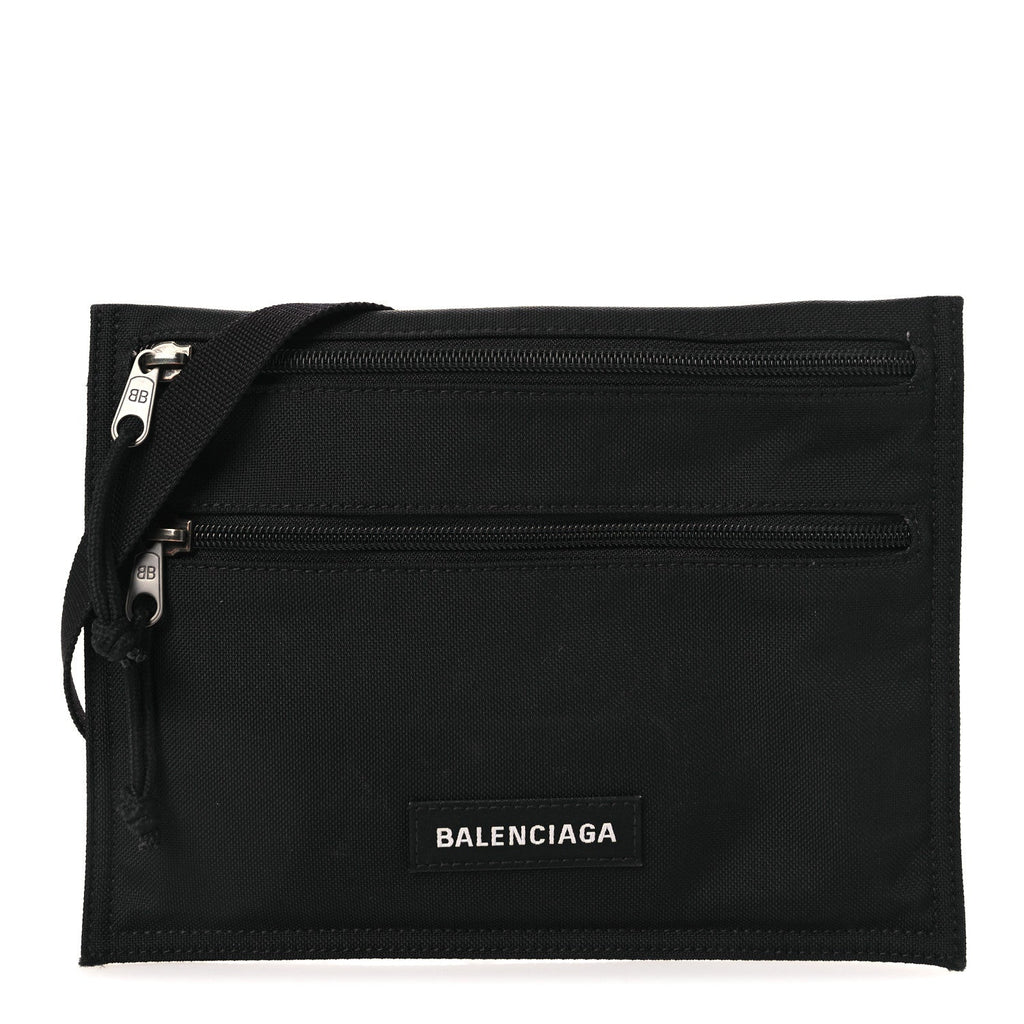 Nylon Explorer Crossbody Pouch Black