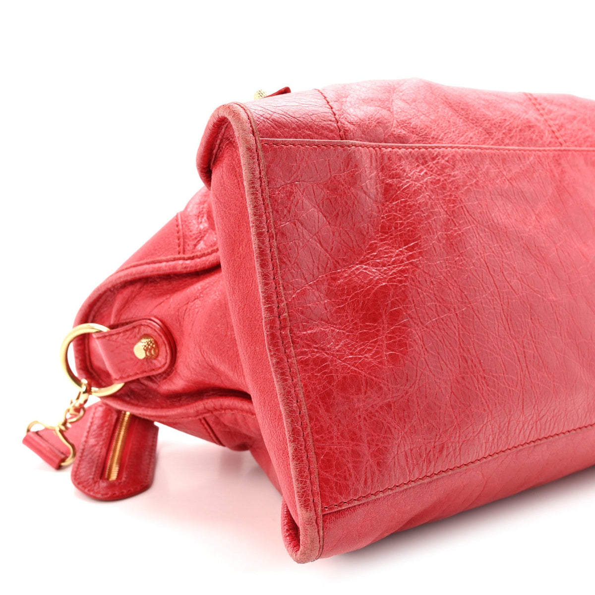 Agneau Giant 12 Gold Hardware Part Time Rouge Cardinal