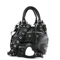 Agneau Arena Small Le Cagole Bucket Bag  Black