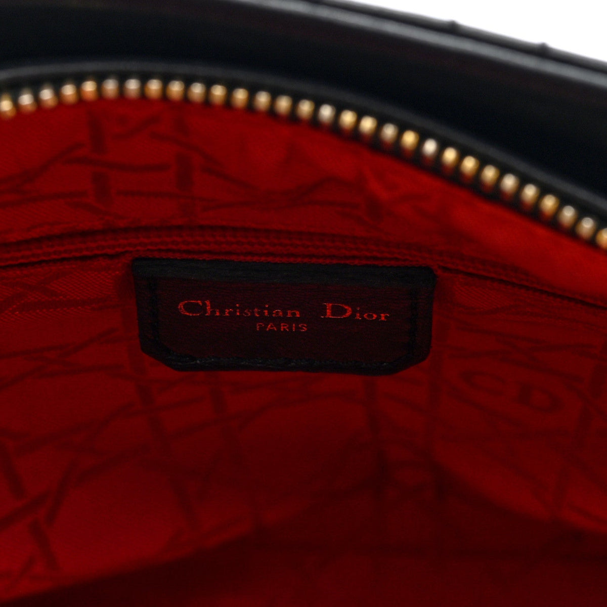Lambskin Cannage Medium Lady Dior Black