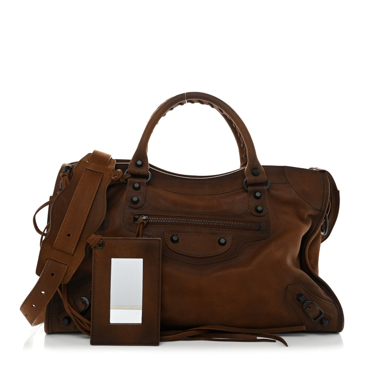 Arena Goatskin Classic Hardware Medium Le City Caramel
