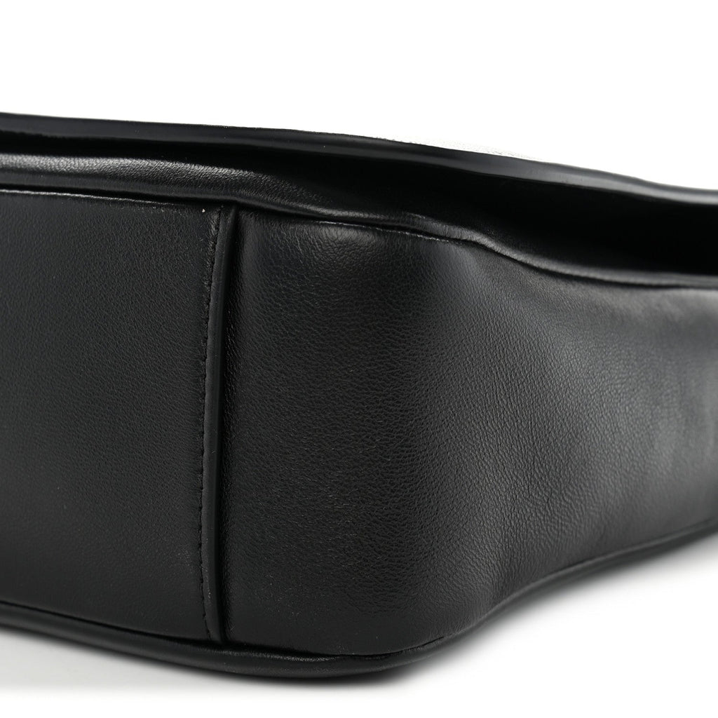 Lambskin CC Maxi Messenger Bag Black