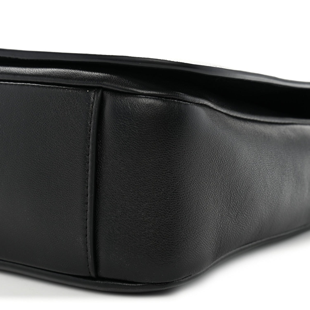 Lambskin CC Maxi Messenger Bag Black